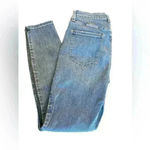 Pistola  Dark Wash High Rise Skinny Jeans Faux Leather Trim Lining Size 28 Photo 10