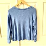 Loft  blue drop shoulder long sleeved top Photo 1