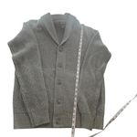Kenneth Cole  Reaction  30% wool Gray Shawl Collar Cardigan Photo 8