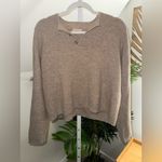 Sister Katie Oatmeal Baby Alpaca Sweater XS Tan Photo 1