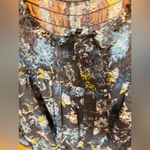 Bishop and Young  Jasmine Print Smock Neck Blousel Size M ties on lower back Photo 3