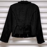 White House | Black Market Black Tweed Style Jacket Photo 5
