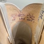 Justin Boots Vintage Justin Women's 7A Leather White Pearl Roper Western Boots Mid‎ Calf Photo 3