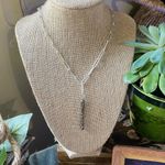 Handmade Paper Link Chain Toggle Crystal Necklace Photo 2