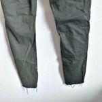 Articles of Society | Dark Green Ankle Skinny Jeans Raw Hem High Rise | Size 28 Photo 5