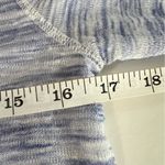 Anthropologie Akemi + Kin Ezri Sweater Top Sz XS Blue Space Dye Asymmetrical Photo 6