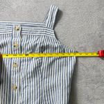 Liz Claiborne Striped Linen Blend Button Front Belted Midi Sundress Large travel Photo 5