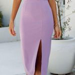 Lovers + Friends Lazo One Shoulder Midi Dress with Slit Lilac Purple Sz M Photo 0