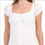 Anthropologie O.P.T White Embroidered Short Sleeve Mini Dress L Photo 1