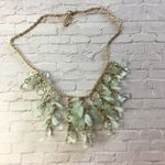 Cascading Mint Faux Glass Cascading Chain Necklace Green Photo 1