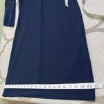 Ralph Lauren Lauren  Navy V-Neck Dress with Bell Sleeves Knee length, size 6P Photo 11