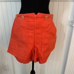 Pilcro NWOT  The Kit High-Rise Utility Shorts~Tangerine~Size 32~Anthropologie Photo 4
