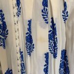 Nectar Clothing Boho Blue and White Cottagecore Leaf Tunic Dress Size XS Photo 11
