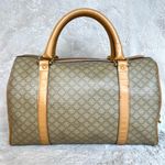 CELINE Macadam Monogram Beige Boston Handbag Photo 2