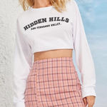 SheIn  Pink Plaid Skirt Photo 0