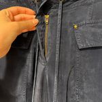 Diane Von Furstenberg  Silk Cargo Pants Navy Cropped Pants Sz 8 Photo 4