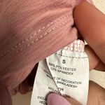 Apana  Women Size‎ Small pink athletic drawstring cropped 1/4 zip shirt Photo 4