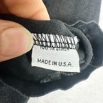 Bryn Walker  Linen Tunic Tank Size Small Black Lagenlook Minimalist Closet Staple Photo 4