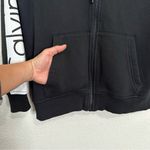Calvin Klein  Vintage Logo Sleeves Full Zip Hoodie Women’s Sweatshirt, Sz Medium Photo 4