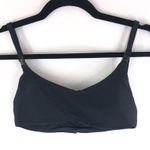 ANDIE  Swim The Riviera Bikini Top Removable Cups Scoop Neck Buckles Black S Photo 1