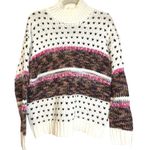 Raga Anthropologie Sona Cozy Soft Mock Turtleneck Cream Knit Sweater Medium Photo 1