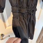 ALC Frank A.L.C. Maya Black Mini Dress Cotton Off Shoulder | Size 2 Photo 5