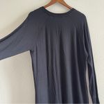 Athleta Criss-Cross Long Sleeve Black Dress Soft Modal Fabric Size L Photo 6