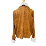 PRETTYGARDEN Sherpa faux fur suede caramel coat L Photo 3
