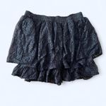 Vintage 80’s Black lace ruffle skirt By Smbol Size Large Photo 3