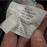 Colorful Striped Swim Top Green Size 24W Photo 2