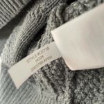 J.Crew Cotton Cable-Knit Crewneck Sweater Women XL Gray Fisherman Preppy Cabin Photo 9