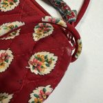 Vera Bradley Vintage  Red Leaf Crossbody Bag Purse 1997 Retired Pattern Quilted Photo 8