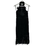 Bardot  Size 4 XS Gemma Kara Halter Lace Sheath Dress Black Knee Length LBD Event Photo 2