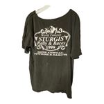 Sturgis Women's Size XL Short Sleeve Motorcycle Rally T Shirt Black 1999 Vintage Photo 1