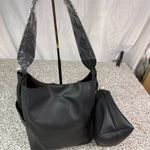 Anthropologie  Women's Black Leather Hobo Shoulder Bag Photo 0