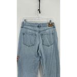 Hollister ultra high ride baggy light was wide leg jeans school retro sz 8 Photo 4