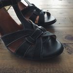 Naturalizer Heeled Leather Sandals in Black | Size 7 Photo 4