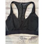 Alo Yoga Mesh Racerback Chromatic Sports Bra in Black Size Medium Photo 3