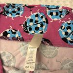 LuLaRoe OS One Size LADYBUG Leggings Pink Lilac Blue Black White Photo 11