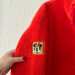 Disney NWOT RARE  Minnie Mouse Red Sherpa Teddy Fleece Snap Button Jacket Medium Photo 3