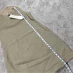 Ethos Paris 100% Organic Cotton Calcutta Sleeveless Mini Dress Textured Sable L Tan Size L Photo 11