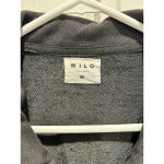 Anthropologie WILO the Label Bella 1/2 Zip Minimalist Lounge Gray Size Medium‎ Photo 2