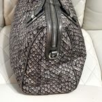 Coach Taylor Python Animal Print tote Purse F26037 Gunmetal Leather trim Photo 5
