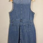 Joie  Sleeveless Collared Button Up Denim Mini Dress Women's XL Blue Jean Country Photo 8