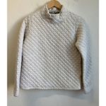 Orvis  Womens Quilted Sweater Heather Pullover Diamond Pattern Mock Neck Cozy XS Photo 1