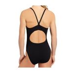 Speedo Solid Flyback Training Swimsuit Black Size 8 New With Tags Photo 1