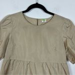 Wilfred  Tan Short Sleeve Fit Flare Dress Photo 1