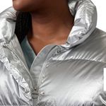 Athleta Plus Size Silver Metallic Downtown Vest Hi /Low Design Nwot Size 1X Photo 6