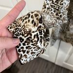 Chico's  Jaguar Print Sandwashed Satin Blouse size 2 large Photo 2