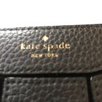 Kate Spade Black Pebble Leather 4 Compartment Wallet Zip Pocket Zip-A-Round Photo 2
